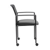 Boss Mesh Guest Chair with Casters, Black B6909R-CS
